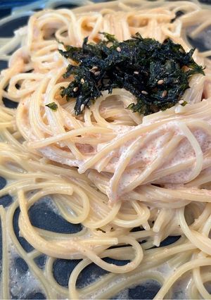 ホットプレート♡簡単明太パスタ-レシピのメイン写真