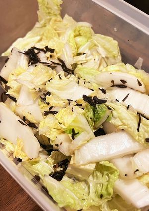 白菜のしそくきわかめ和え-レシピのメイン写真