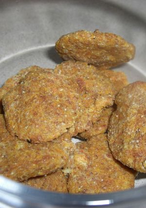 ワンコのクッキー　ジュースの搾りかす利用-レシピのメイン写真