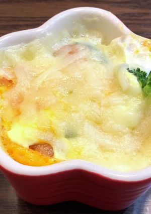 ブロッコリーと玉子のココット-レシピのメイン写真