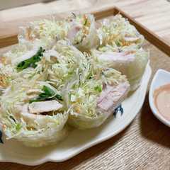 塩麹鶏ハムの生春巻き-レシピのメイン写真