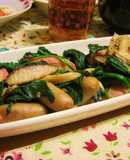 ほうれん草とかまぼこの炒め物