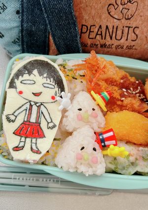 高校男子弁当 小むすび キャラ弁-レシピのメイン写真