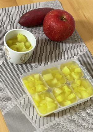 りんごとさつまいも煮【離乳食中期後期〜】-レシピのメイン写真