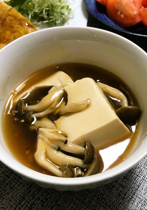 体ポカポカ♪「豆腐のキノコ餡かけ」-レシピのメイン写真