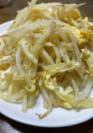 もやしと卵のごま油炒め-レシピのメイン写真