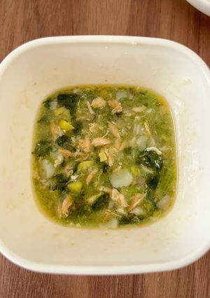 離乳食後期〜　鮭と野菜味噌バターコーン煮-レシピのメイン写真