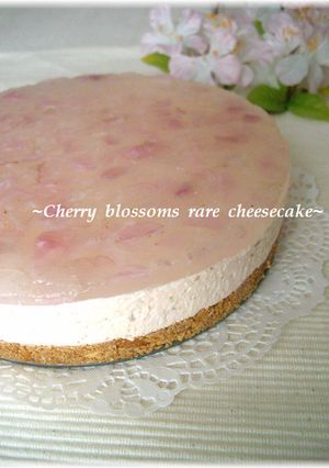 ✿桜のレアチーズケーキ✿-レシピのメイン写真