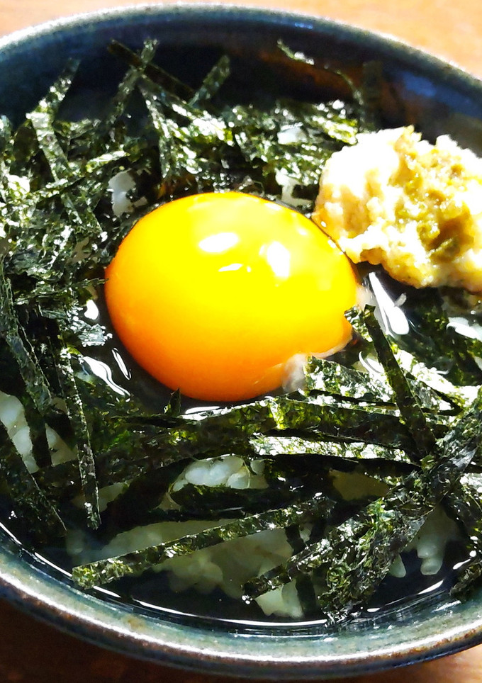 鮒寿司（鮒ずし）の飯（イイ）で卵かけご飯-レシピのメイン写真