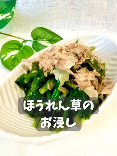 ほうれん草のお浸し-レシピのメイン写真