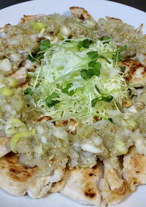 「鶏むね肉のタン塩風」作ってみました〜!-レシピのメイン写真