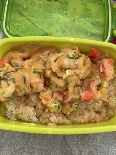 カニカマ卵とじ(20231214)-レシピのメイン写真