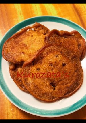 端っこカリカリ♪米粉の黒糖ホットケーキ-レシピのメイン写真