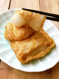 レンチンで簡単!いなりあげもち-レシピのメイン写真