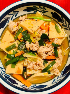 豚肉とタケノコの炒め煮・酸辣風味-レシピのメイン写真