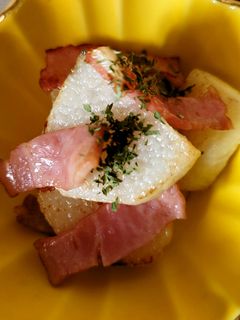 ♡長芋とベーコンのガリバタ醤油炒め♡-レシピのメイン写真