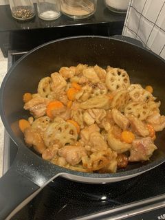 レンコンにんじん鶏肉甘辛炒め-レシピのメイン写真