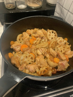 レンコンにんじん鶏肉甘辛炒め-レシピのメイン写真