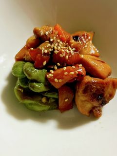ピーマンをおいしく!鶏モモ甘辛煮-レシピのメイン写真