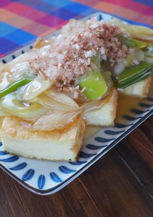 すぐ出来る！厚揚げの長ねぎあん-レシピのメイン写真