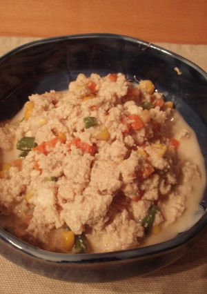 豆腐であと一品！簡単ゴマ風味炒り豆腐♪-レシピのメイン写真