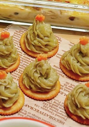 マッシュポテトでクリスマスツリー☆-レシピのメイン写真