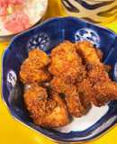 オートミール粉とパン粉のザクザクチキン