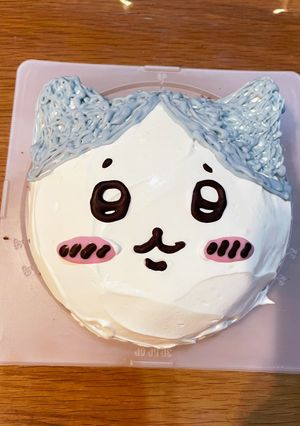ちいかわ　ハチワレのバースデーケーキ-レシピのメイン写真