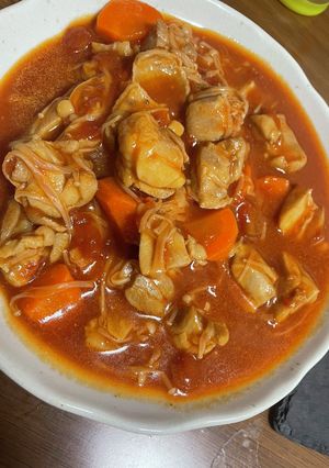簡単！和風鶏肉のトマト煮込み-レシピのメイン写真