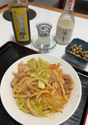 ケチャップ味の焼きうどん-レシピのメイン写真
