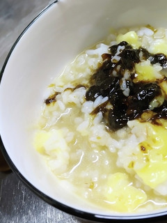 夜食にガッツリどろどろ海苔チーお茶漬け-レシピのメイン写真
