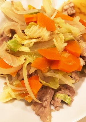 キャベツメインのコクコク低温野菜炒め-レシピのメイン写真