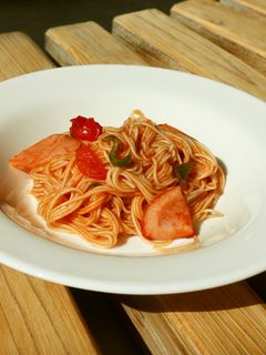 夏野菜そうめんのナポリタン-レシピのメイン写真