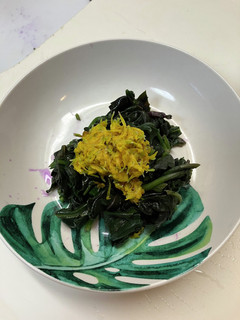 食用菊と金時草のおしたし-レシピのメイン写真