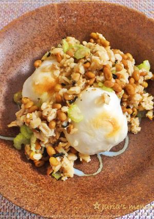 食物繊維をプラスして罪悪感減★納豆もち-レシピのメイン写真