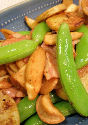 スナップえんどうとじゃがいものカレー炒め-レシピのメイン写真