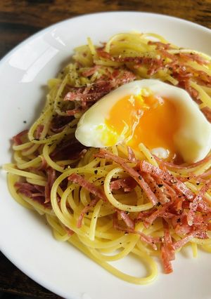 油なし！カルボナーラ風パスタ-レシピのメイン写真