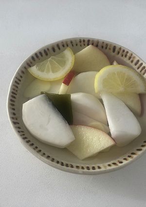 オーブンレンジで簡単調理！かぶの水キムチ-レシピのメイン写真