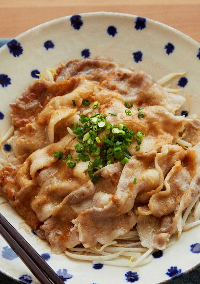 もやしと豚肉のレンジ蒸し-レシピのメイン写真
