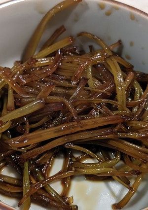 サツマイモの茎の佃煮-レシピのメイン写真