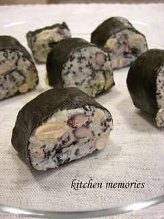 お豆とひじきのポテトサラダ海苔巻き♪-レシピのメイン写真