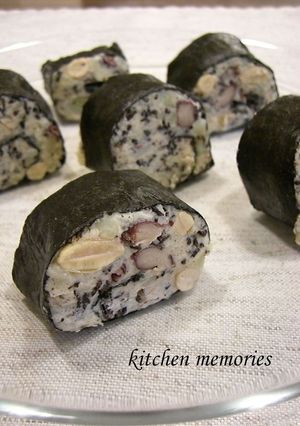 お豆とひじきのポテトサラダ海苔巻き♪-レシピのメイン写真