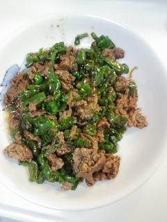 牛肉とピーマンの甘辛炒め❀しょうが風味-レシピのメイン写真