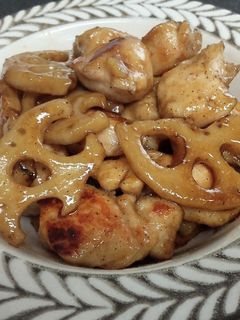 蓮根とささみの甘辛炒め-レシピのメイン写真