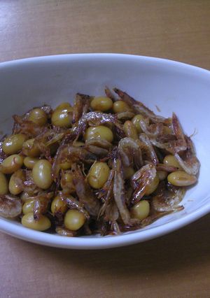 カルシウムたっぷり桜海老と大豆煮-レシピのメイン写真