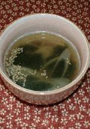 超～簡単　わかめスープ-レシピのメイン写真