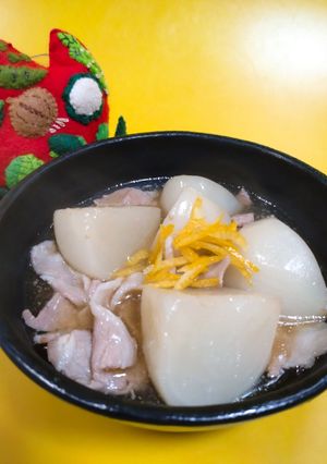 かぶと豚肉のあんかけ(柚子風味)-レシピのメイン写真