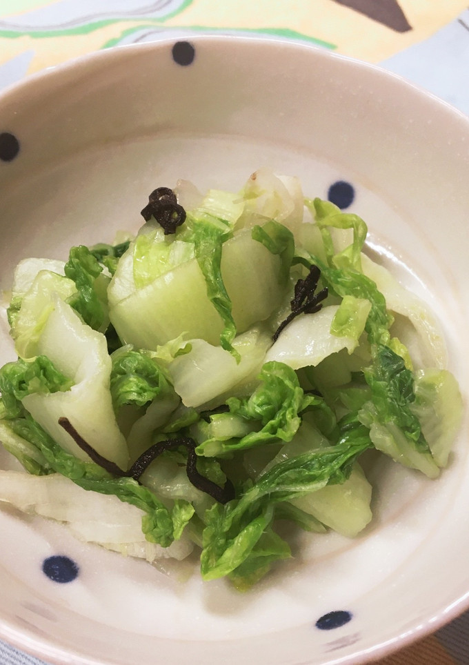 給食の「白菜の昆布和え」♡簡単3分-レシピのメイン写真