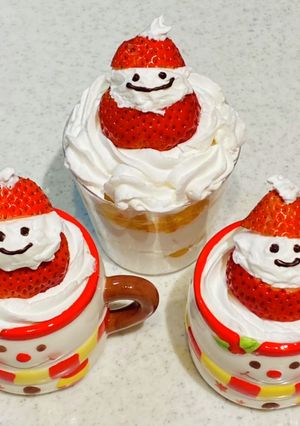 コップで簡単！クリスマスケーキ-レシピのメイン写真