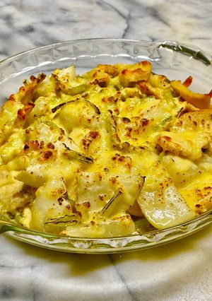 No3267鶏蕪炒めチーズ焼き-レシピのメイン写真